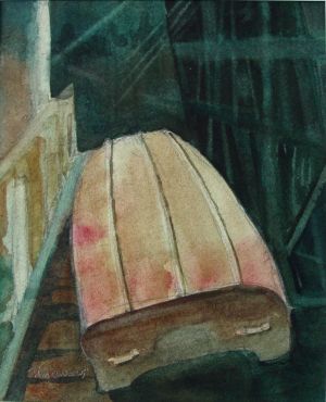 Boat Shed; 18 x 21.5cm