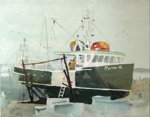 Dry Dock - Yarmouth; 35 x 21cm