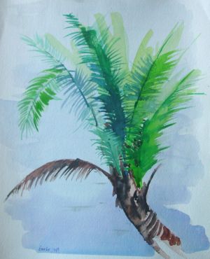 Windy Palm; 18 x 25cm