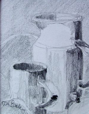 Cup and Pitcher; 10 x 13cm